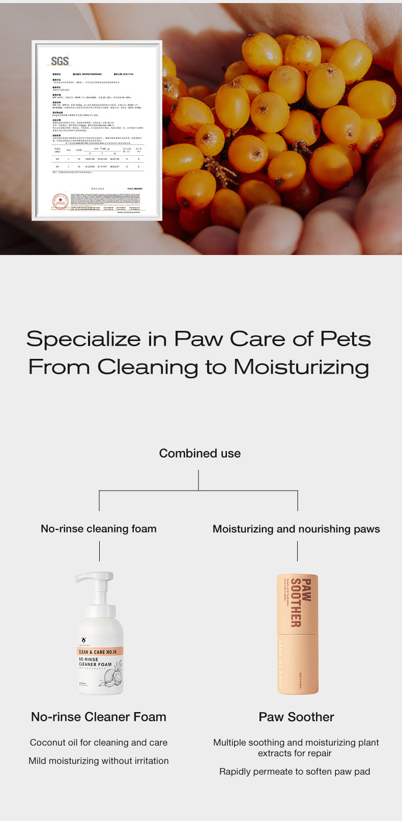 Amo Petric Paw Soother with Sea Buckthorn Berry 2.0