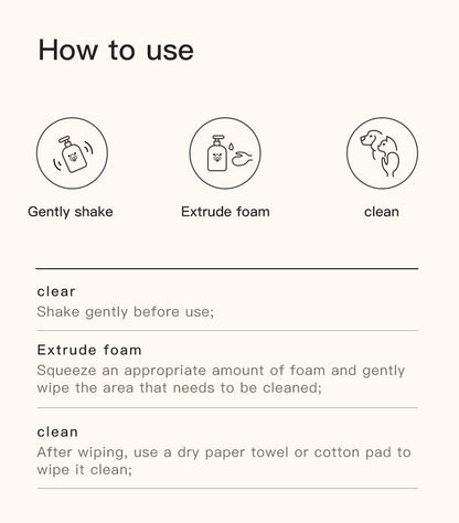 Amo Petric No Rinse Cleaner Foam