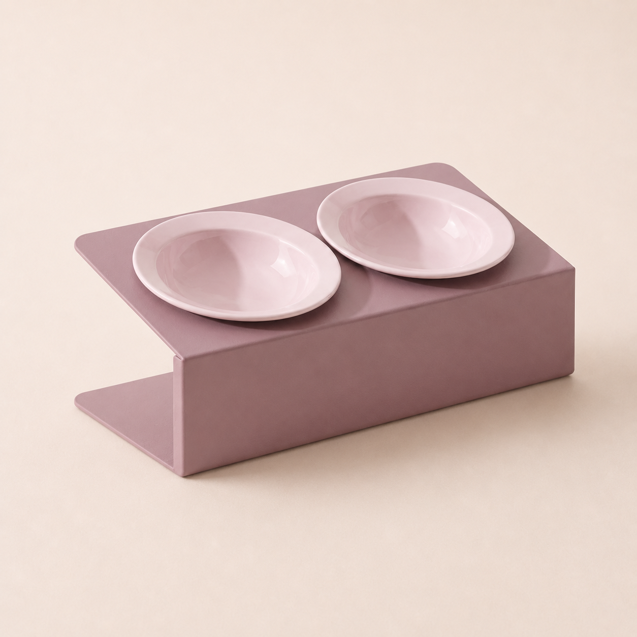 REVE Raised Double Ceramic Cat Bowl Set