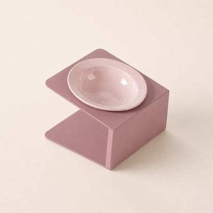 REVE Raised Ceramic Cat Bowl Set